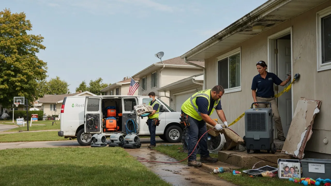 Water Damage Restoration in Groveland, IL near me